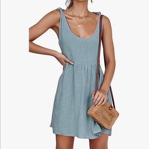 Light blue casual babydoll sundress Size XS
